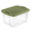 40 Quart EZ Carry Storage Bin with Full Grip Handles Stackable Plastic Container Household Organizing Storage Solutions