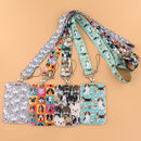Pet Dog Cute Animals Lanyards Card Neck Strap Lanyards ID Badge Holder Keychain Key Holder Hang Rope Keyrings Accessories Gifts