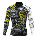 New Summer Men's Rashguard Long Sleeve Surfing Shirts Sunscreen Lycra Fabric Surf Sweatshirt UV Protection RightTrack Swimwear