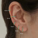 2PCS Stainless Steel Minimal Huggie Hoop Earring for Women Tiny Dainty Turquoise CZ Small Circle Earring Piercing Jewelry aretes
