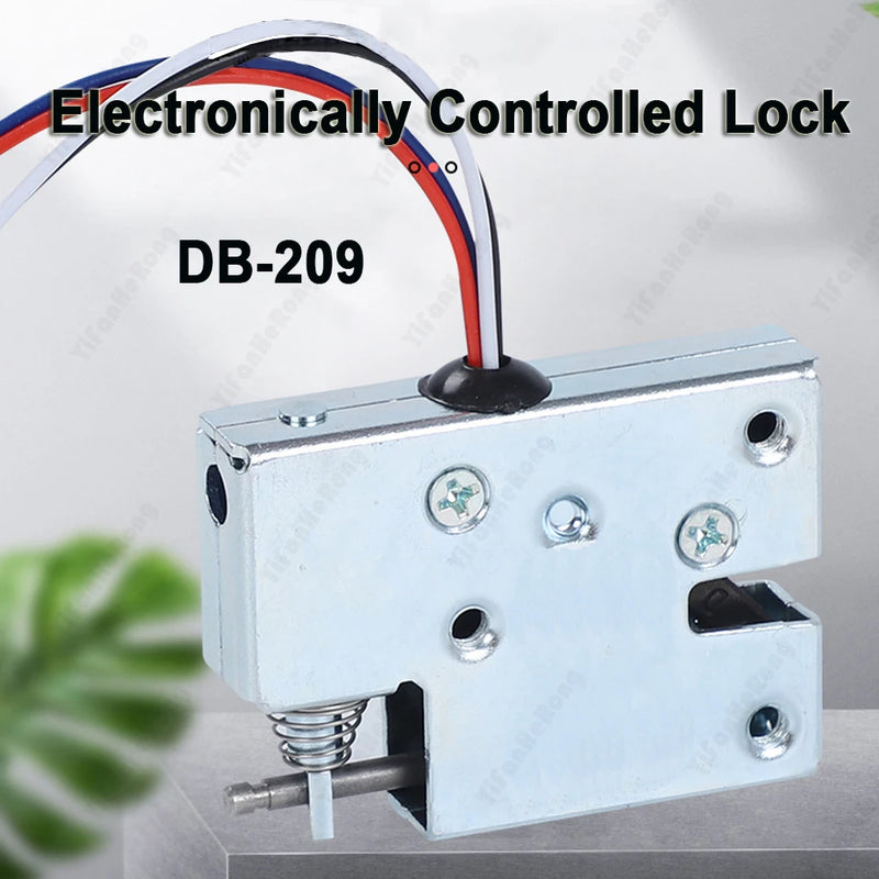 DB-209 DC-12V Electrical Lock Picks Latch Electromagnetic Lock for Electronic Locker Smart Cabinet Lock