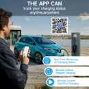 AFYEEV 3600W Portable Type 2 IEC62196-2 EV Charger Electric Car Charger Charging Cable EU Plug WiFi Bluetooth APP Remote Control