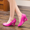 New light mouth high-heeled shoes white bride sexy lady shoes in the spring and autumn marriage sexy wedges women's shoes