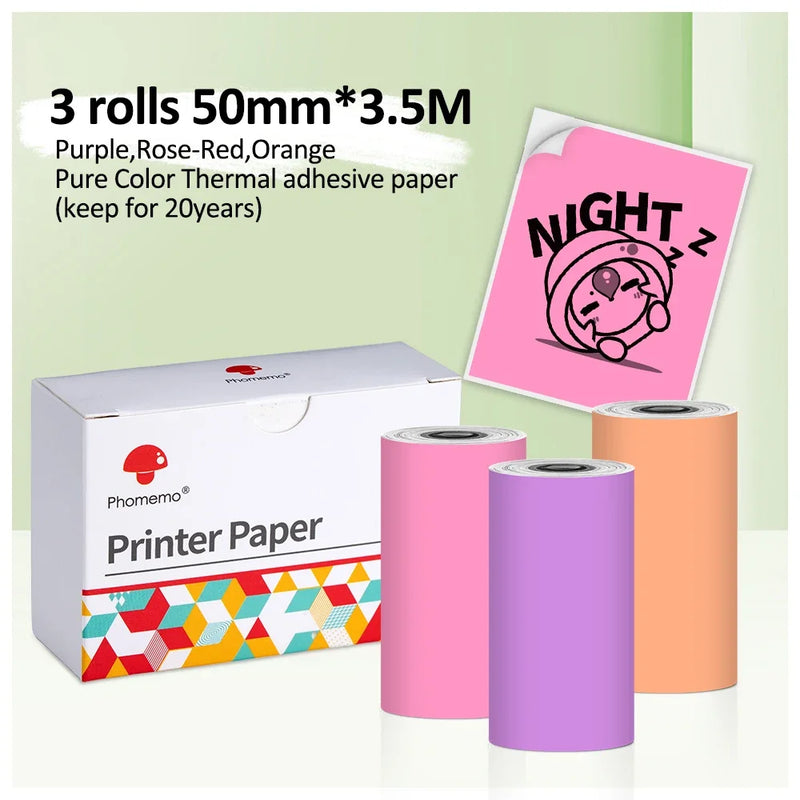 Phomemo M02Pro Mini Portable Thermal Printer Wireless Photo Labeler 300dpi Inkless Printing 15/25/50/53mm for Easy Labeling