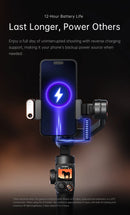 The Horizon Lock | AI-Powered 3-Axis Smartphone Gimbal with Face Tracking & Extension Rod