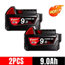 9000mAh For Milwaukee M18 Battery 18V Rechargeable Battery For Milwaukee XC Lithium-ion battery 48-11-1815 48-11-1850 2604-22
