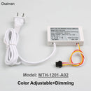 Input 220V Built-in Transformer Output 12V 1A 12W Single Button Mirror Touch Sensor Switch for Mirror LED Light Touch Switch