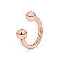1/9PCS 16G Surgical Steel Lip Hoop Ring Crystal Cubic Horseshoe Barbell Tragus Cartilage Earring Helix Daith Septum Piercing