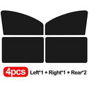 Titanium Silver Adhesive Fabric Coated Heat Insulation Sunscreen Full Blackout Car Magnetic Curtains Summer UV Protective Cover