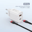 PZOZ USB Typ C Ladegerät 30W Schnellladung QC 3.0 PD 20W Quick Charge LED-Anzeige für iPhone 14 13 12 Pro Max Plus Samsung Xiaomi