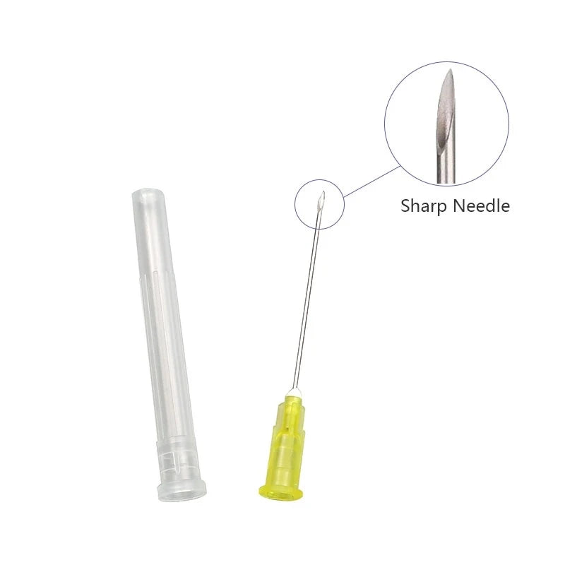 Disposable Plastic Medical Beauty30G, 18G,25G,27G,31G,32G,34G Painless Small Needle Sterile Injector Micro Hypodermic Needle