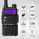 2pc Baofeng 5RX 5W Multi-Band Amateur Radio Repeater AM Aviation Band 1800mAh 128CH Portable Handheld Two-Way Radio