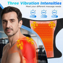 Shoulder Heating Pad With Massage 6 Adjustable Temperature HF Vibration Relax Muscle Brace Wireless Control for IOS/Android