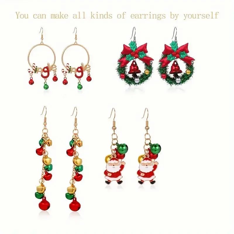 Stainless Steel Round Ball Post Earrings Stud Loops Earring Hooks Earplug  Fit Women DIY Earring Jewelry Making Christmas Craft