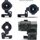 558+G33 Holographic Reflex Sight Red Dot Optic Sight with G33 3X Magnifier Combo Built-in Flip QD Mount