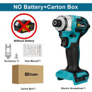688N.m 1/4'' Brushless Electric Screwdriver Cordless Screwdriver Electric Drill Impact Driver Kit for Makita 18V Battery Pin