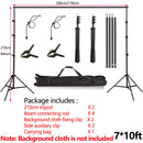 Backdrop Stand Photo Video Studio Background Stand Backdrop Support System Kit Photography Studio Scenery Shelf Frame Light Kit