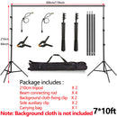 Backdrop Stand Photo Video Studio Background Stand Backdrop Support System Kit Photography Studio Scenery Shelf Frame Light Kit