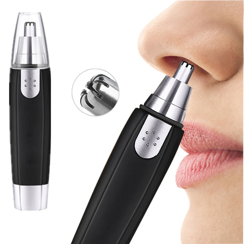 Electric Nose Hair Trimmer Eyebrow Shaving Hair Removal Razor Cleaning Machine