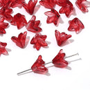 About20Pcs Glass Beads, Small Lily Scattered Beads, Handmade DIY 'Making Couple Bracelets, Necklaces, Earrings, Jewelry Accessor