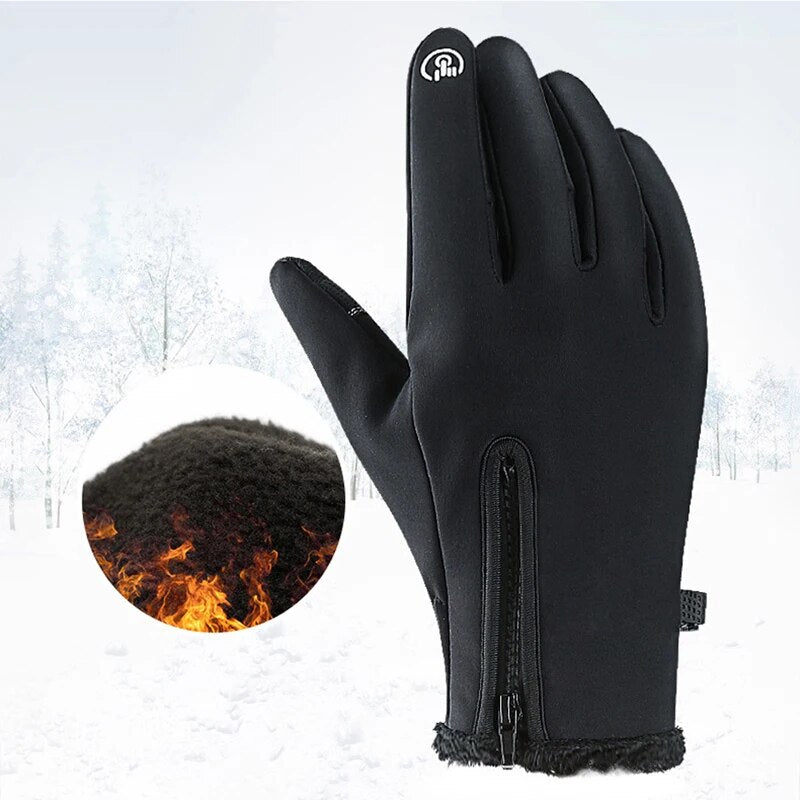 LOCLE Winter Ski Gloves Men Women Child Touch Screen Snowboard Outdoor Sports GloveS Windproof Snow Skiing Motorcycle Gloves