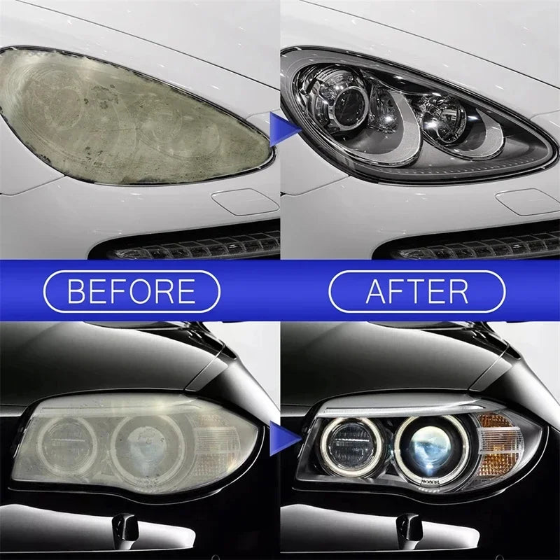 Headlight Restorer Lamp Renovation Agent Polishing Kit Repair Yellowed Oxidized Cracked Blurried Light Scratched Car Care Liquid