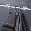 Set of 2/4/8 Self Adhesive Hooks Punch-free Curtain Rod Clip Hook Window Curtains Wall Hanging Holder Household Clamp Fixed Clip
