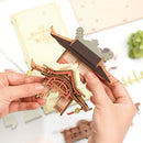 Robotime Rolife Falling Sakura Book Nook with Lights Easy Assemble Home Decoration Booknook Best Gifts for Family Children TGB05