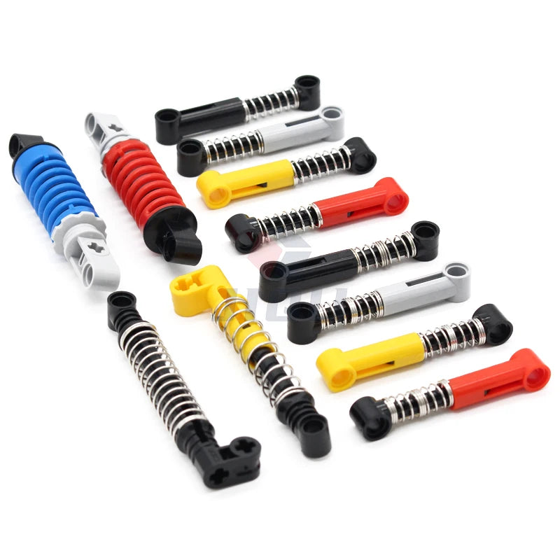 Technical Parts Hard Soft Spring Shock Absorber Building Blocks Compatible 79717  2909c03 95292c01 731c04 731c06 MOC Bricks Toy