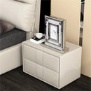 Artloge Desk Clock 30x9.6x33cm Silver Glass Table Clock Mirrored Crushed Diamond Edge for Living Room, Bedroom Decor