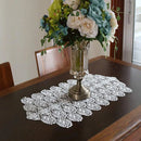 Luxury Christmas Flower Embroidery bed Table flag Runner cloth cover Coffee dining tablecloth party home Wedding decor
