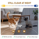 Automatic Cat Feeder Rechargeable Wifi Smart Pet Feeder App Controlled Cat Feeder With Camera Built-in Battery Cat Dog Feeder