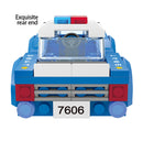 DIY Building Block Police Car Toy Set Creative Educational Patrol Vehicle  for Kids Fun Assembly Puzzle Playset
