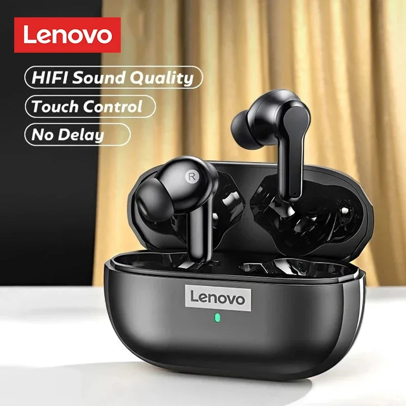 Lenovo LP1S Wireless Bluetooth Gaming Earphones Long Endurance Low Latency Noise Reduction Headphones Music Sport Earbuds