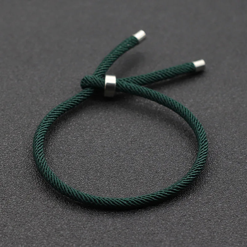 Minimalist Rope Bracelet For Women Men 100% Unfading Ajustable Stainless Steel Braclet Outdoor Camping Braslet Couple Brazalete