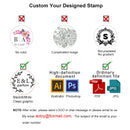 Embossing Seal Stamps Logo Customization Company Personalized Embossed Stamp Customized Certificate Library Book Steel Seals