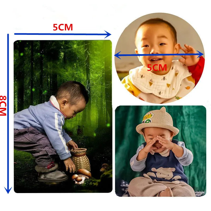 Customized photos Magnetic refrigerator sticker DIY creative baby photos Couple photos Landscape photos Customized Fridge magnet