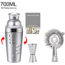 Boston Cocktail Shaker Mixer Kit Bar Bartender 750/600ml 550ML Stainless Steel Glass Shakers Spoon Pourer Straw Ice Tong Tools