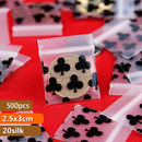 500PCS Mini Clear PE Zip Lock Bags Small Items Storage Bag Plastic Packaging Earring Ring Pills Pendant Plastic Bags Trial Pouch