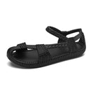 Unisex Breathable Beach Sandals EVA Material Large Size 36-47 Woven Pattern Slip-On Shoes Comfortable Lightweight Summer Sandals