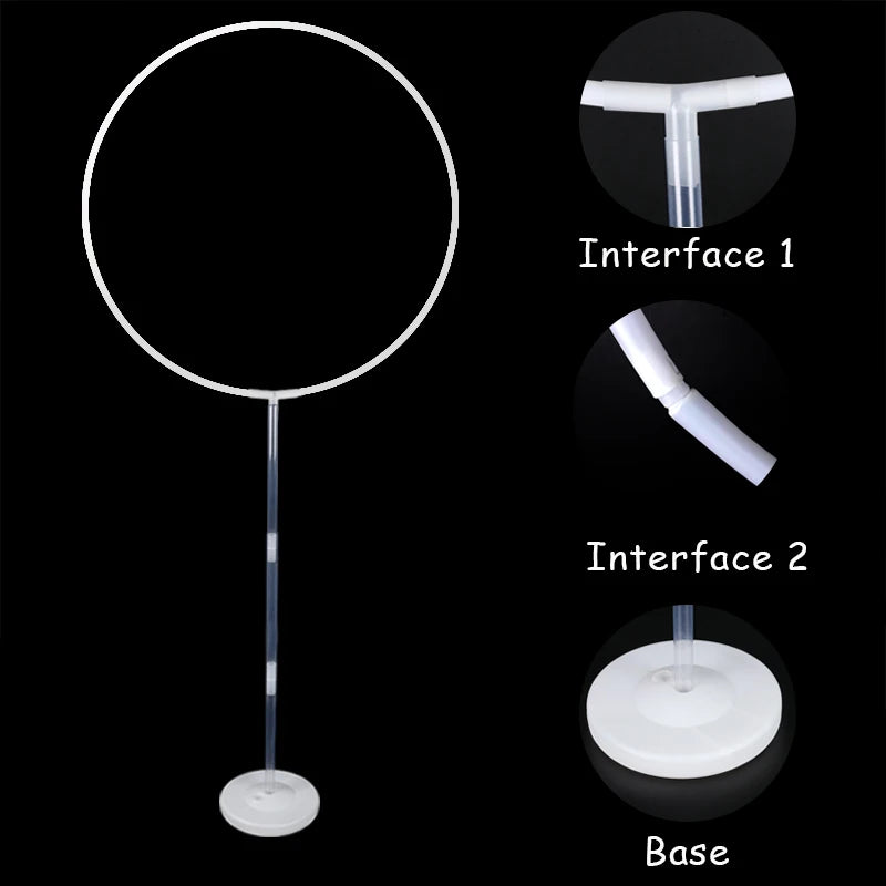 1/2set Round Balloons Stand Holder Plastic Balloon Arch Hoop wreath Ring Birthday Wedding Party Baby Shower Balloon Decorations