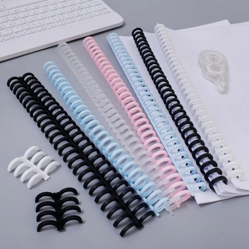 30 Holes Detachable Buckle Loose-leaf Paper Book Circles Ring Scrapbook Album Binder Spiral A4 A5 B5 Notebook Binding Clips