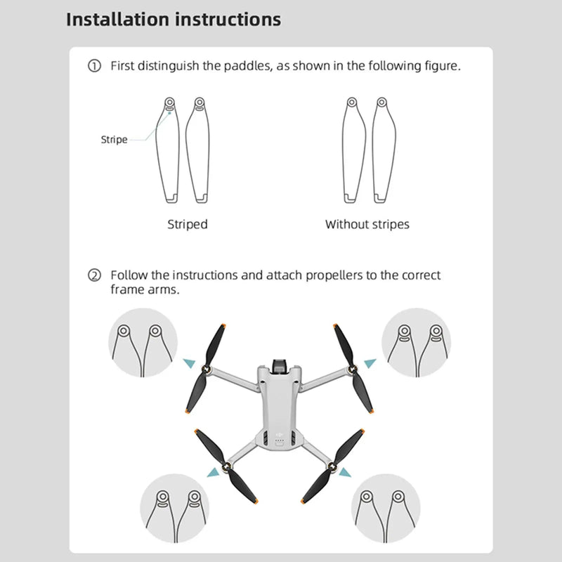 Light Weight Props Replacement Propeller Drone Props for DJI Mini 3 Pro Accessories