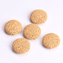 5pcs Natural Volcano Lava Stone Flat Round 20mm 27mm 32mm Loose Crafts Beads lot for Jewelry Making DIY Earring Findings