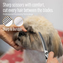 Fenice CIQ Professional 7.0/7.5 Inch JP440C Dog Grooming Scissors Curved Chunker /Thinning Scissors for Dogs Cats and Other Pets