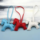 Pony Bag Charm, PU Leather Luggage & Car Pendant, Premium Versatile Travel Accessories