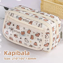 High Quality Kapibara Cartoon Pencil Case with Flip Top for Easy Access and Large Capacity for Stationery Storage