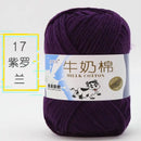 2Pcs Milk Cotton Knitting Yarn Soft Warm Yarn for Hand Knitting Worsted Crochet Threads Wool Line for Handmade