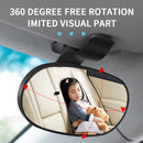 SEAMETAL Car Mirror Interior Baby Mirrors 360 Degrees Rotatable Dashboard Windshield Sun Visor Plate Auxiliary Observe Mirror