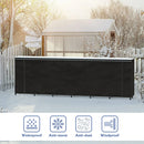 Heavy Duty Steel 8ft Firewood Rack with Cover | Waterproof Weatherproof | Adjustable Large Capacity Log Stacker